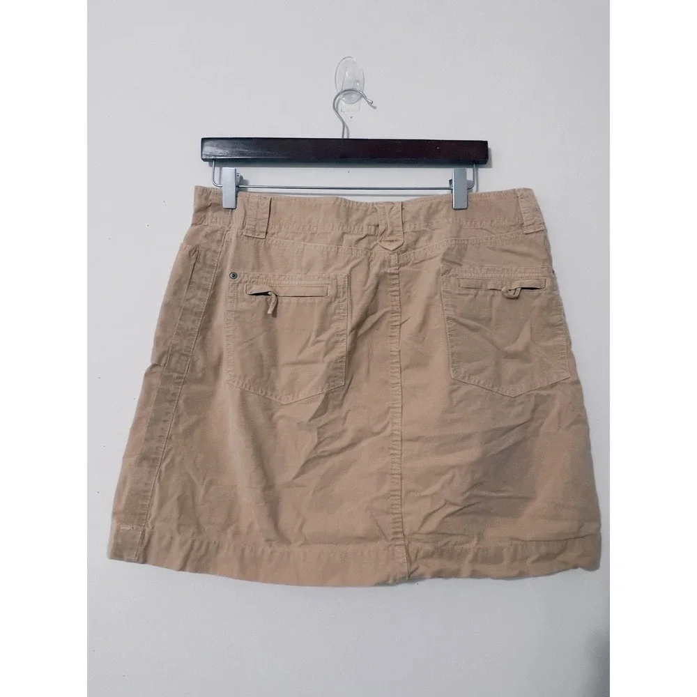 J.Crew Cargo Mini Skirt 12 Tan Utility Ripstop Cotton‎ Gorpcore Neutral Prep